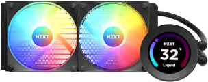 NZXT Kraken Elite 240 RGB Prozessor All-in-One-Flüssigkeitskühler 12 cm Schwarz 1 Stück(e) (RL-KR24E-B1)
