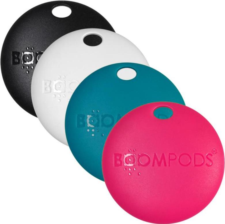 Boompods Boomtag Artikel Finder Schwarz - Blau - Pink - Weiß (TAG4PK)