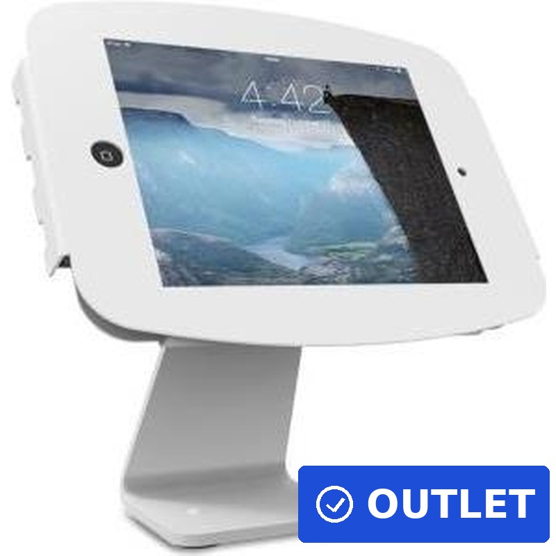 Compulocks iPad Secure Space Enclosure with Rotating 360° Kiosk White - Aufstellung für Tablett - Aluminium - weiß - für Apple iPad (3. Generation), iPad 2, iPad Air, iPad Air 2, iPad with Retina display (B-Ware)