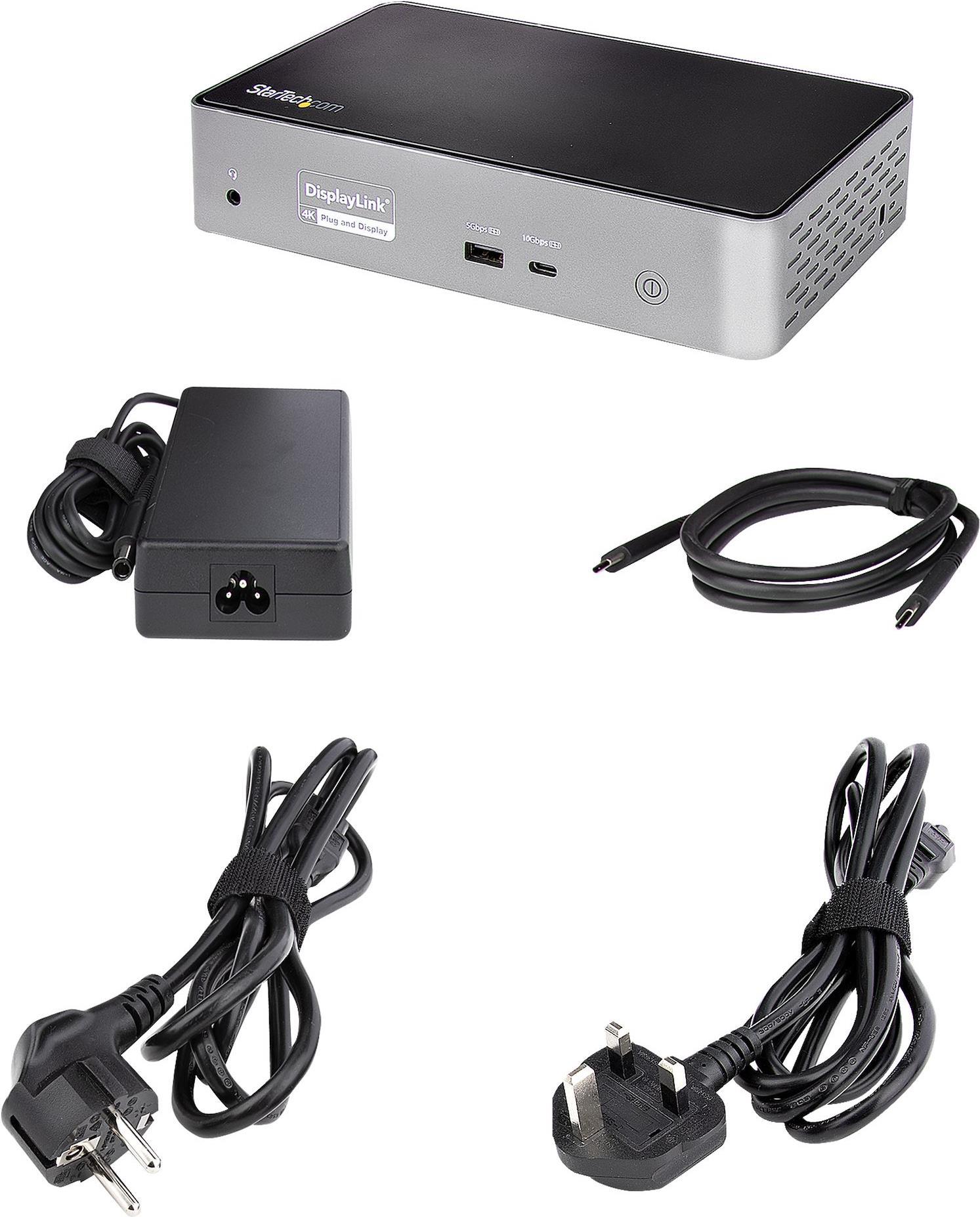 StarTech.com USB-C Dock, 4K 60Hz Quad Monitor DisplayPort & HDMI, Universal USB C Docking Station with 100W Power Delivery Charging, USB Hub w - 1x USB Type-C & 3x USB-A, Ethernet, Audio - Thunderbolt 3 Compatible (DK31C4DPPDUE) - Dockingstation - USB-C 3