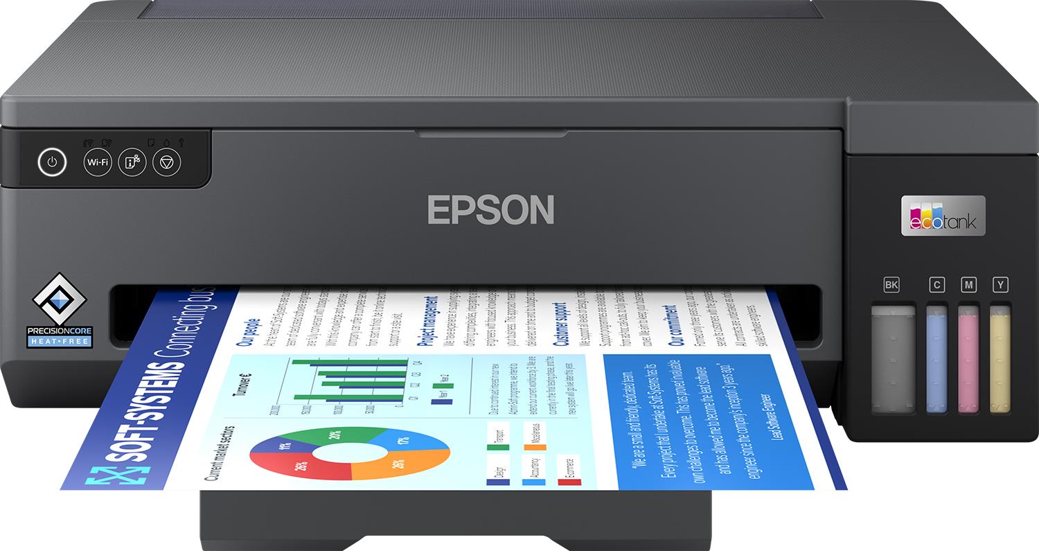 Epson EcoTank ET-14100 - Drucker - Farbe - Tintenstrahl - ITS - A3 - 4800 x 1200 dpi - Kapazität: 100 Blätter - USB, Wi-Fi - Schwarz (C11CK39401)