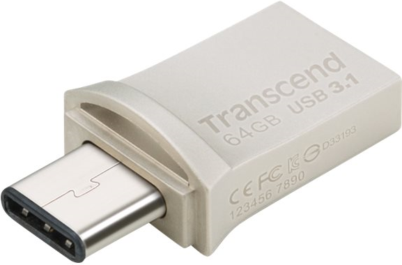 Transcend JetFlash 890 - USB-Flash-Laufwerk - 64GB - USB 3,1 (TS64GJF890S)