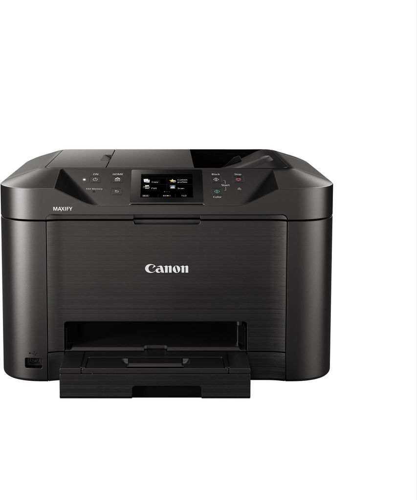 Canon MAXIFY MB5150 - Multifunktionsdrucker - Farbe - Tintenstrahl - A4 (210 x 297 mm), Legal (216 x 356 mm) (Original) - A4/Legal (Medien) - bis zu 22 Seiten/Min. (Kopieren) - bis zu 24 ipm (Drucken) - 250 Blatt - 33.6 Kbps - USB 2.0, LAN, Wi-Fi(n), USB-