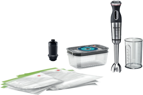 Bosch MS8CM61V1 Mixer Handmixer Schwarz - Edelstahl - Transparent 1000 W (MS8CM61V1)