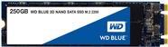 WD Blue 3D NAND SATA SSD WDS250G2B0B - SSD - 250GB - intern - M.2 2280 (M.2 2280) - SATA 6Gb/s (WDS250G2B0B)