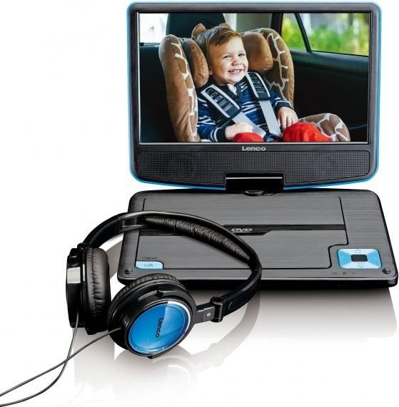 Lenco DVP-910 - DVD-Player - tragbar -Anzeige: 22,9 cm (9) - Blau (DVP910BLAU)