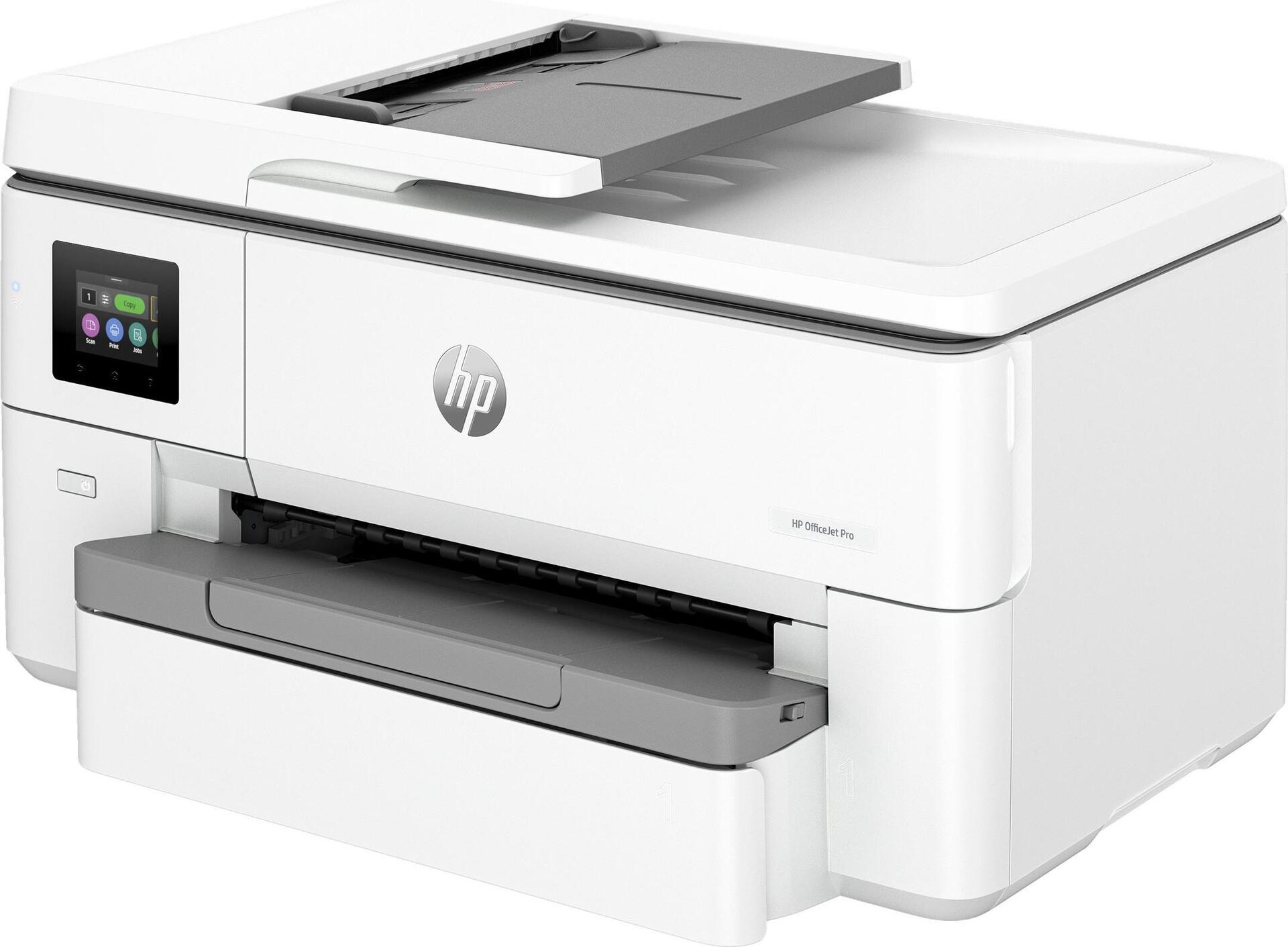 HP Officejet Pro 9720e Wide Format All-in-One - Multifunktionsdrucker - Farbe - Tintenstrahl - A3/Ledger (297 x 432 mm) (Original) - A3 (Medien) - bis zu 22 Seiten/Min. (Drucken) - 250 Blatt - USB 2,0, LAN, Wi-Fi(ac), Bluetooth - Cement (53N95B#629)