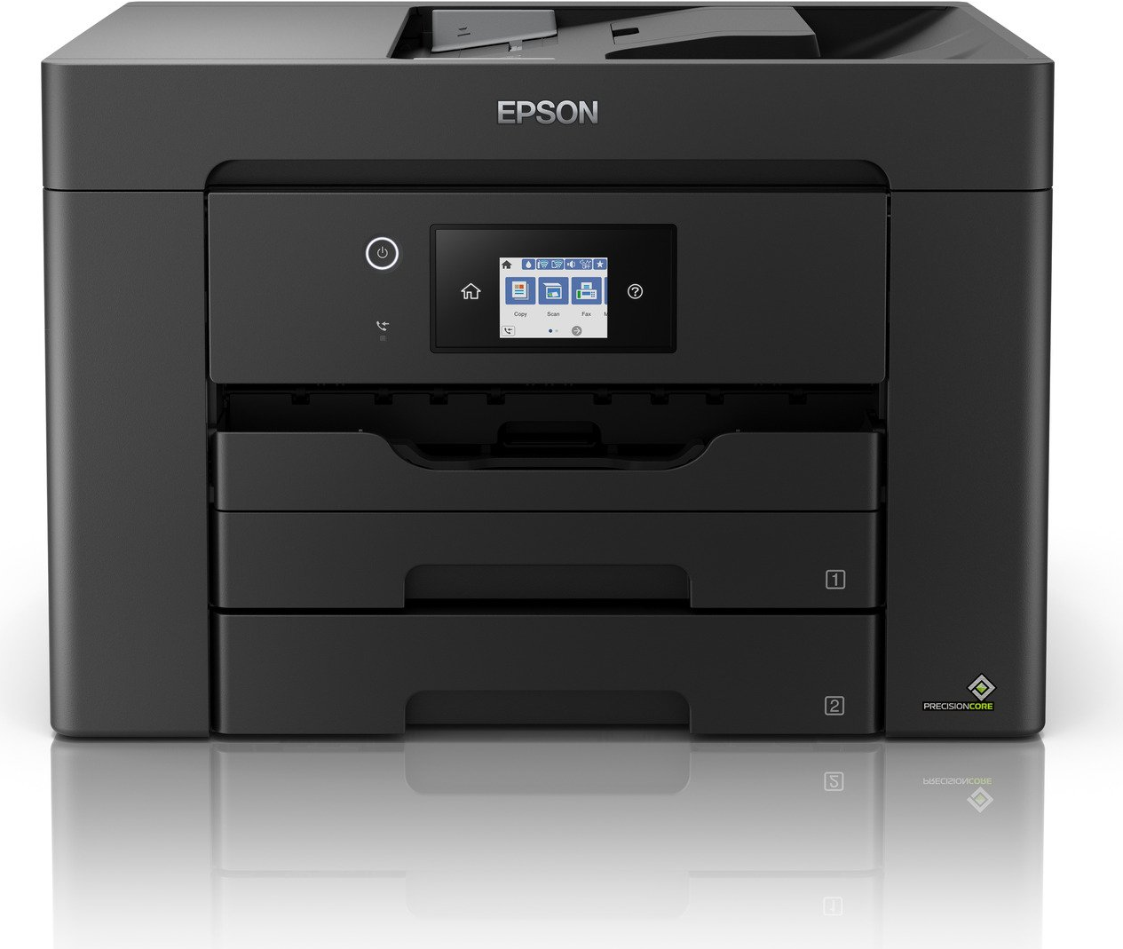 Epson WorkForce WF-7840DTWF - Multifunktionsdrucker - Farbe - Tintenstrahl - A3 (297 x 420 mm) (Original) - A3 (Medien) - bis zu 25 Seiten/Min. (Drucken) - 550 Blatt - 33.6 Kbps - USB 2.0, LAN, Wi-Fi(n), USB-Host (C11CH67402)