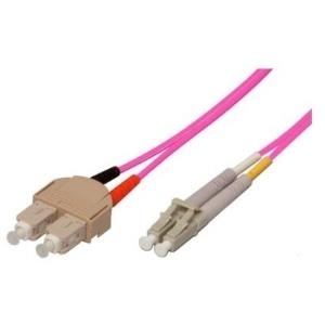 Tecline exertis Connect - Patch-Kabel - SC multi-mode (M) zu LC Multi-Mode (M) - 10 m - Glasfaser - 50/125 Mikrometer - OM4 - Aquamarin (39885610)