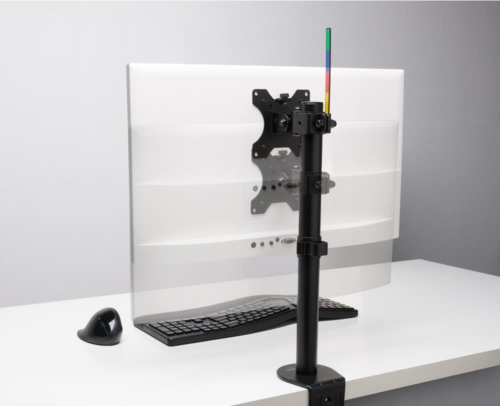 Kensington SmartFit Ergo Single Monitor Arm - Tischhalterung für Monitor (einstellbarer Arm) - Schwarz - Bildschirmgröße: bis zu 86,4 cm (bis zu 86,40cm (34) ) - Schreibtisch, C-Zwinge, Tülle