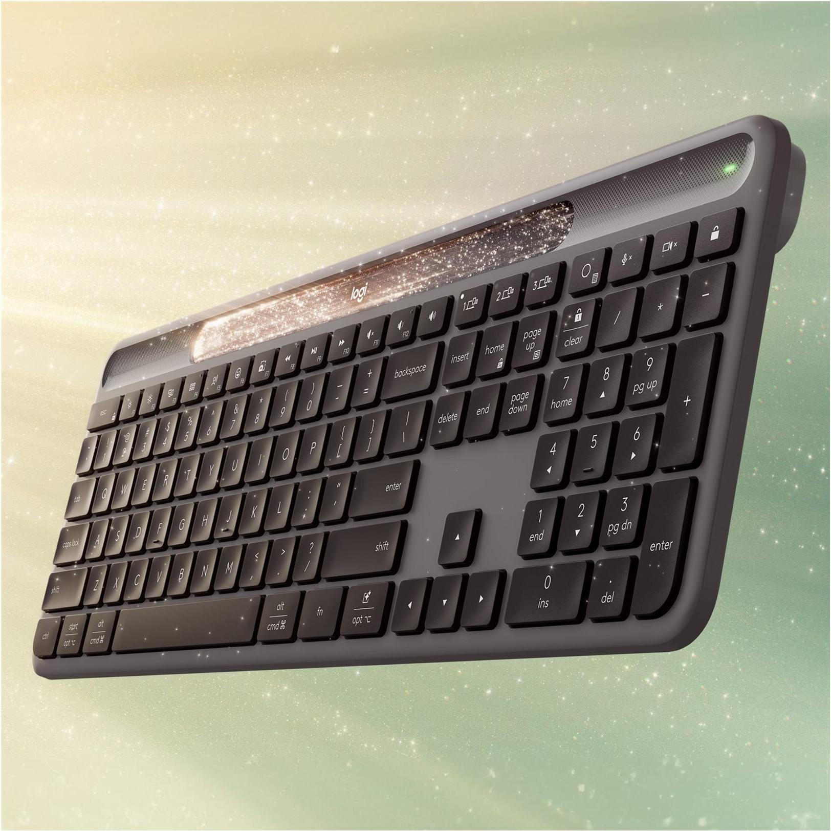 Logitech Signature Slim Solar+ K980 Funk Tastatur bluetooth solar graphit (920-013757)