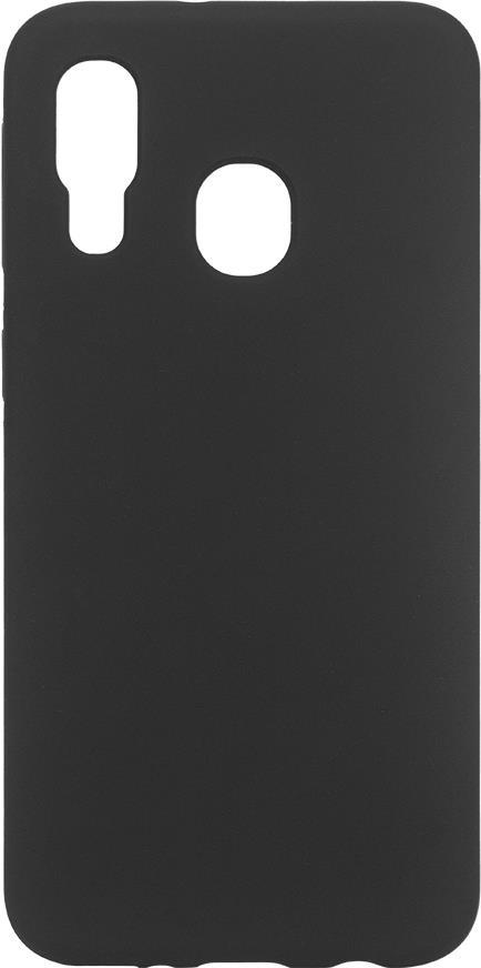 eSTUFF Silicone Case - Hintere Abdeckung für Mobiltelefon - Silikon - Schwarz - für Samsung Galaxy A40 (ES673141-BULK)