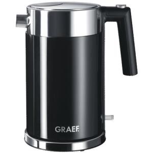 Graef WK 62 - Wasserkocher - 1,5 Liter - 2150 W - rostfreier Stahl/Acryl schwarz (WK 62)