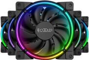 PCCOOLER 5in1 120mm Gehäuselüfter in FRGB - Ventilator - 12 cm - 1000 RPM - 2000 RPM - Schwarz - Mehrfarbig (CORONA-FRGB-5I1)