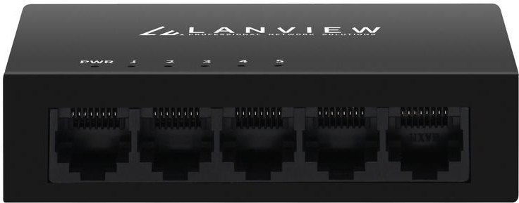 Lanview Unmanaged Switch - Switch - 1 Gbps (LVN-DESK-5PORT-1G)