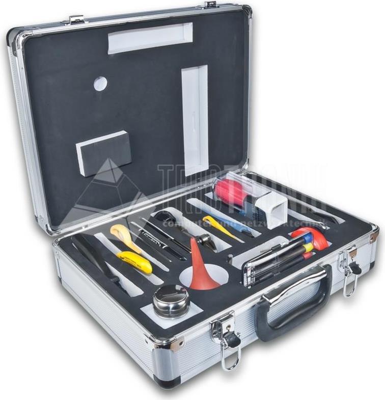Lightwin LWL Werkzeugkoffer mit 18 verschiedenen Werkzeugen (FIBER TOOL KIT)