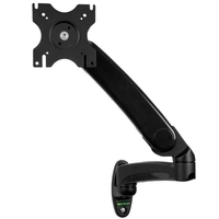 StarTech.com Monitor Arm zur Wandmontage - Höhenverstellbar - für bis zu 76,20cm (30) Flachbildfernseher (LED, LCD, Plasma) und Monitore - Verstellbarer Arm (Wandplatte, 2 Unterlegscheiben, 4 Abstandshalter, Hülle, 2 Anker) für Plasma/LCD/TV - Schwarz - B