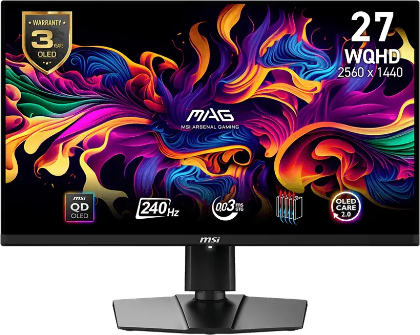 MSI MAG 271QPX QD-OLED - OLED-Monitor - Gaming - 68.6 cm (27) (MAG 271QPX QD-OLED E2)