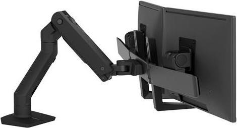ERGOTRON HX Dual Monitor Arm in Schwarz - Monitor Tischhalterung mit patentierter CF-Technologie für 2 Bildschirme bis 81,30cm (32) , 29.2cm Höhenverstellung, VESA Standard (45-476-224)
