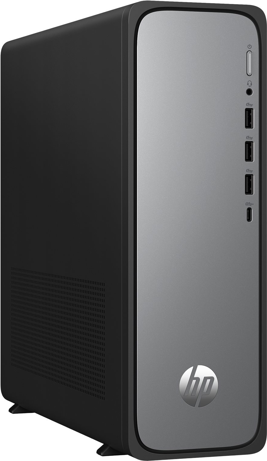 HP OmniDesk S03-0412ng - Slim Desktop - 300 / 3.9 GHz - RAM 8 GB - SSD 512 GB - NVMe - UHD Graphics 710 - 1GbE, Wi-Fi 6, Bluetooth - WLAN: 802.11a/b/g/n/ac/ax, Bluetooth 5.4 - Win 11 Home - Monitor: keiner - Tastatur: Deutsch - Meteorsilber, jack black (C