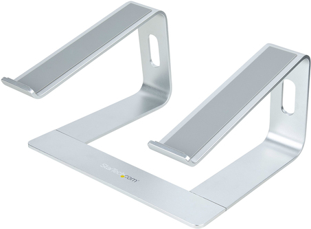Startech.com Schreibtisch Laptophalter, Laptophalterung/Laptop ablage/erhöhung bis 5kg Tragkraft, Notebook Ablage/Laptop Riser für Macbook Air/Pro, Dell XPS, Lenovo, Aluminium - Notebook-Ständer - 33,00cm (13) - 43,20cm (17) - Silber