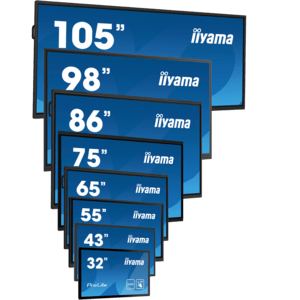 iiyama ProLite Digital Signage Flachbildschirm 163,8 cm (64.5) LCD WLAN 500 cd/m² 4K Ultra HD Schwarz Eingebauter Prozessor Android 11 24/7 (LH6575UHS-B1AG)