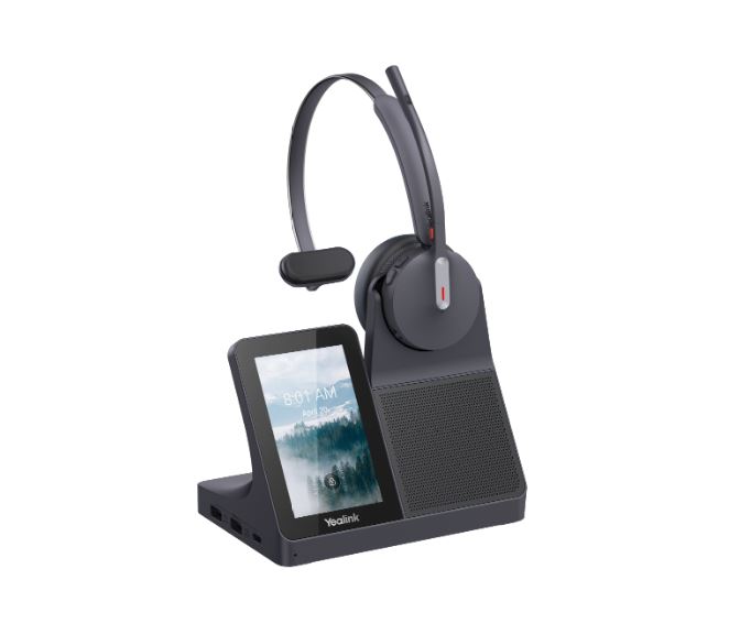 Yealink Headset WH64 Workstation Dual - Kabelloses Bluetooth-Headset mit Ladestation (1208736)