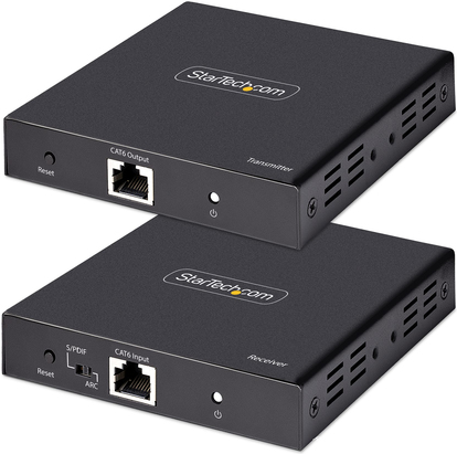 StarTech.com 4K HDMI Extender über CAT5/CAT6 Kabel - 4K 60Hz HDR Video Extender/HDMI Verlängerung bis zu 70 m - HDMI über Ethernet Kabel/HDMI auf RJ45 - S/PDIF Audio Out - HDMI Extender Kit (Sender und Empfänger) (4K70IC-EXTEND-HDMI)