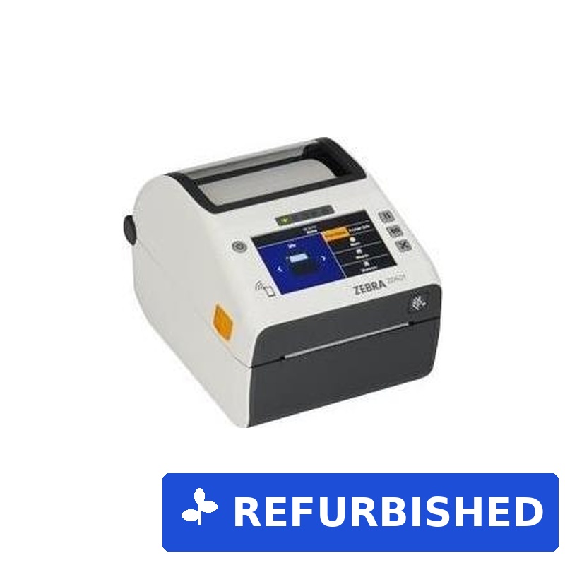 Zebra ZD621d-HC - Etikettendrucker - Thermodirekt - Rolle (10,8 cm) - 203 dpi - bis zu 203 mm/Sek. - USB 2.0, LAN, seriell, USB-Host, Wi-Fi(ac), Bluetooth 4.1 - weiß - Sonderposten