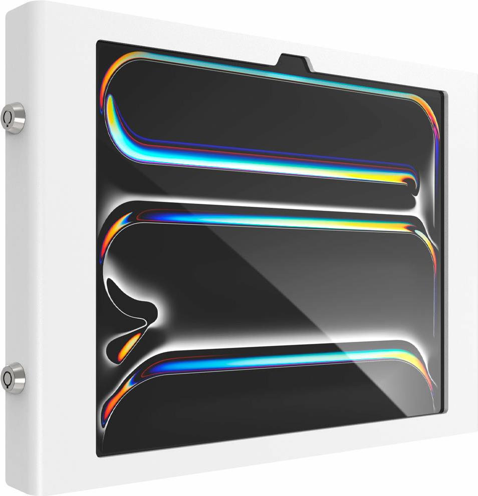 Compulocks iPad Pro M4 13 (2024), Apex Secured Enclosure Wall Mount - Gehäuse - für Tablett - gesichert - verriegelbar - Metallrahmen - weiß - Bildschirmgröße: 33,02 cm (13) - Wandmontage - für Apple 13-inch iPad Pro Wi-Fi (M4) (13PAPX4W)
