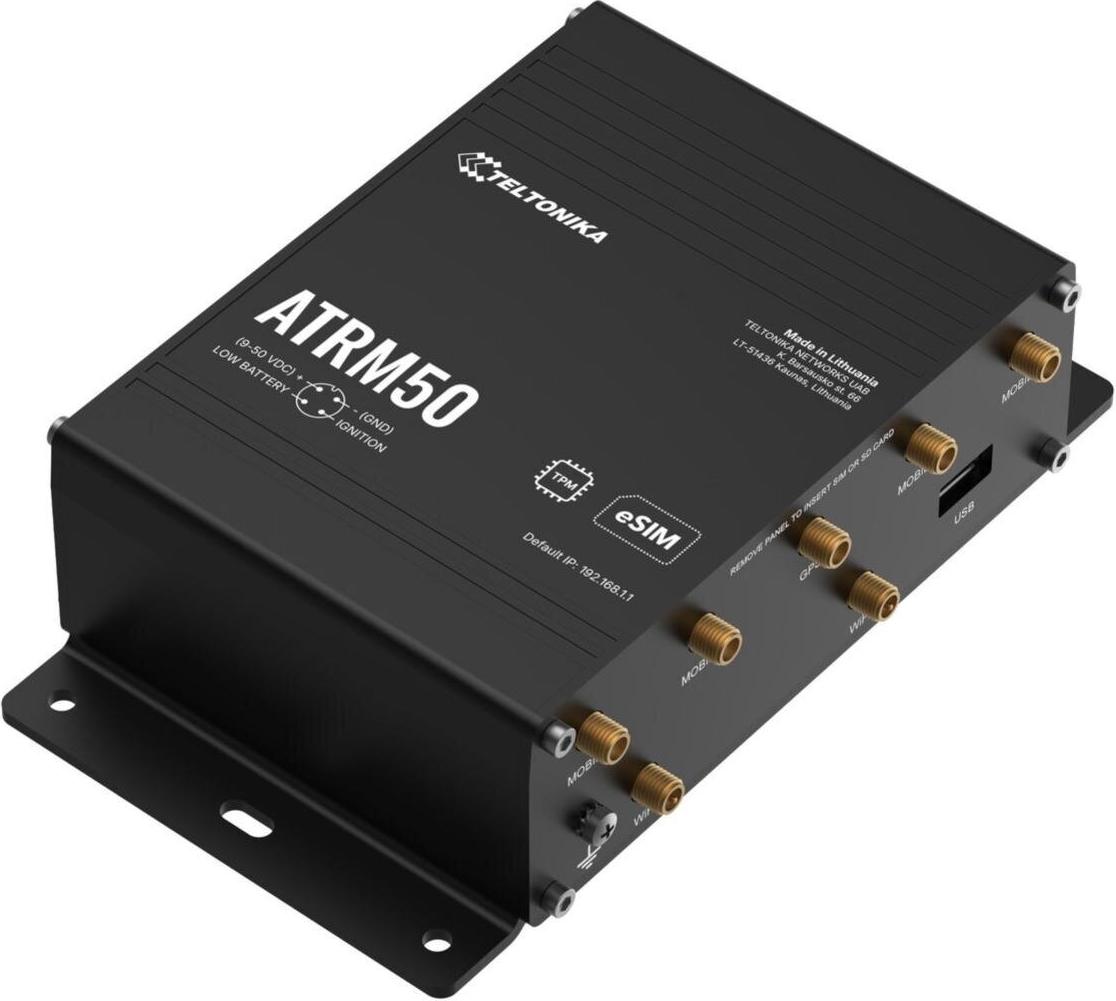 Teltonika 5G Router mit Dual-SIM & eSIM für Bahn & Transport RUTM Router (ATRM50)