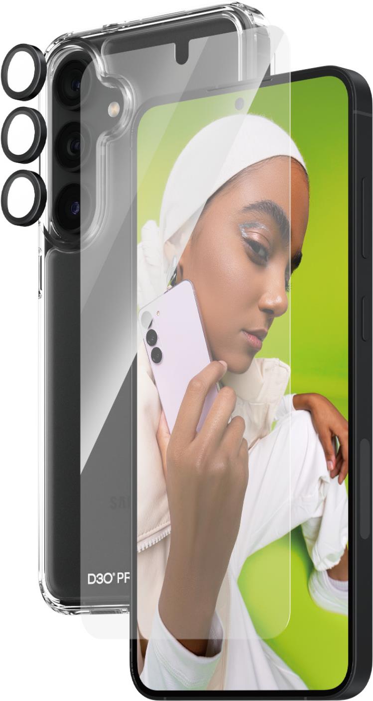 PanzerGlass ® 3-in-1 Schutz Set Samsung Galaxy S24+ - Ultra-Wide Fit - Samsung - Samsung - Galaxy S24 Plus - Trockene Anwendung - Kratzresistent - Schockresistent - Transparent - 1 Stück(e) (B1211+7351)