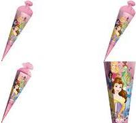 ROTH Motiv-Schultüte Disney Princess, 700 mm, Glitter Lizenz-Schultüte, rund, Filzverschluss und Glitter, - 1 Stück (677497)