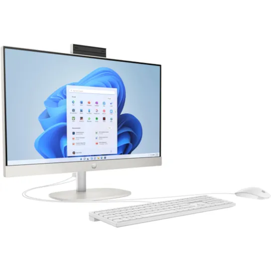 HP 27-cr0471ng - All-in-One (Komplettlösung) - Ryzen 7 7730U - RAM 16 GB - SSD 512 GB - NVMe - Radeon Graphics - 1GbE, Wi-Fi 6, Bluetooth - WLAN: 802.11a/b/g/n/ac/ax, Bluetooth 5.4 - Win 11 Home - Monitor: LED 68.6 cm (27) (CH8S7EA#ABD)