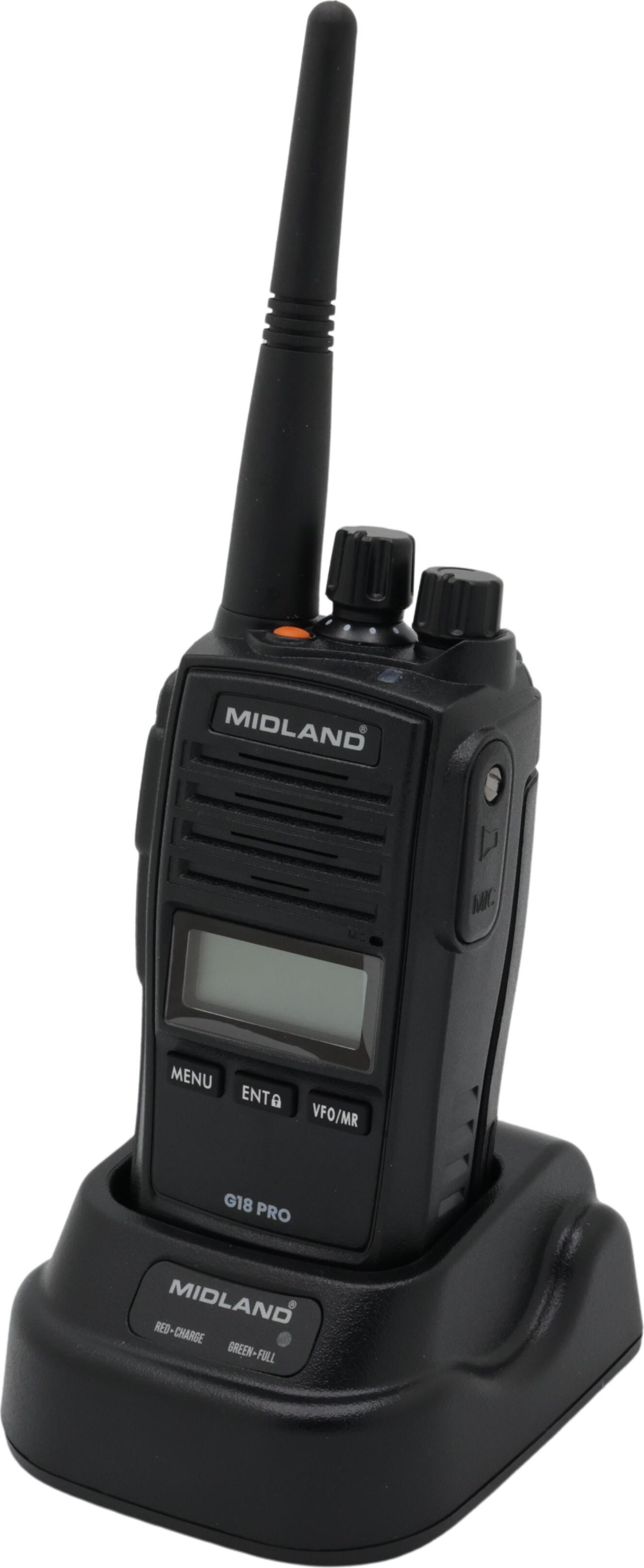 Midland G18 04 - PMR Funkgerät IP67 schwarz (C1145.04)