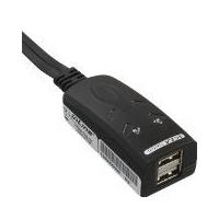 InLine® USB KM-Umschalter, 2 PCs, für Tastatur, Maus, mit Maus-Transfer zwischen den Monitoren (60603I)