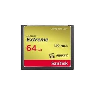 SanDisk Extreme - Flash-Speicherkarte - 64GB - 567x - CompactFlash (SDCFXSB-064G-G46)