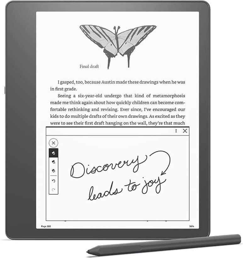 Amazon Kindle Scribe - 25,9 cm (10.2 ) - E Paper - AZW - AZW3 - DOC - DOCX - HTML - MOBI - PDF - PRC - TXT - ePub - GIF - JPEG - PNG - 16 GB - USB Typ-C (CF95291)