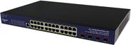 ALLNET Switch smart managed Layer2 28 Port 24x 1 GbE PoE Budget 400W 4x SFP+ 19 - Switch - 128 Gbps (ALL-SG8428v2FPM-10G)