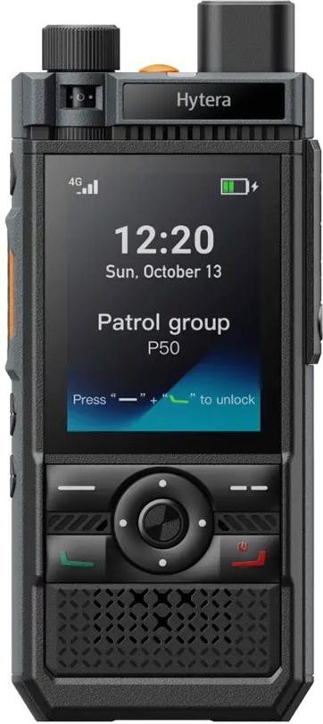 Hytera P50 Tragbares Zwei-Wege-Funkgerät 4G LTE IP68 Schwarz 4000 mAh (P50)