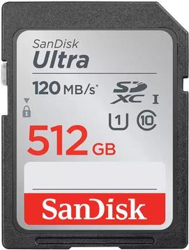 SanDisk Ultra - Flash-Speicherkarte - 512GB - UHS-I U1 / Class10 - SDXC UHS-I (SDSDUN4-512G-GN6IN)