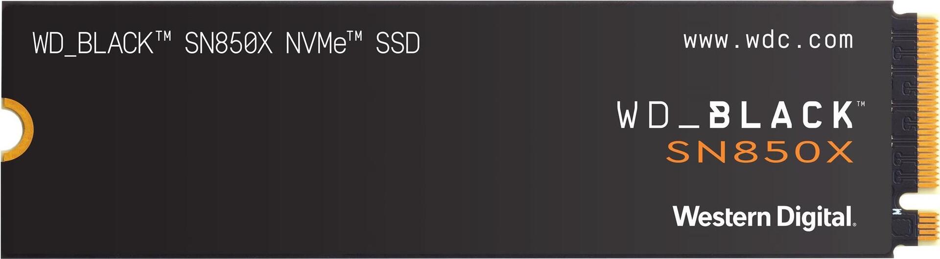 WD_BLACK SN850X NVMe SSD WDBB9G0010BNC - SSD - 1 TB - intern - M.2 2280 - PCIe 4.0 (NVMe) - Schwarz
