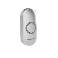 Honeywell Zubehör Vertikaler Funk Taster LED-Anzeige grau Funk-Reichweite von bis zu 200 m, keine Verdrahtung - LED-Funktionsanzeige - Geheime Klopffunktion - Wasserdicht (IP55) - Beliebig viele Gongs an einen Taster anlernbar (DCP311G)