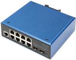 Digitus Industrial 8+2-Port L2 managed Gigabit Ethernet PoE Switch. Switch-Typ: Managed, Switch-Ebene: L2. Basic Switching RJ-45 Ethernet Ports-Typ: Gigabit Ethernet (10/100/1000), Anzahl der basisschaltenden RJ-45 Ethernet Ports: 8, Anzahl installierten 