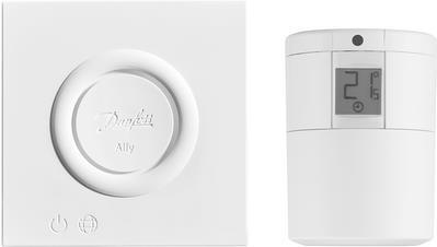 Danfoss Ally - 2400 MHz - 0 - 30 m - -10 - 55 °C - Amazon Alexa & Google Assistant - Kabellos - Weiß (014G2440)