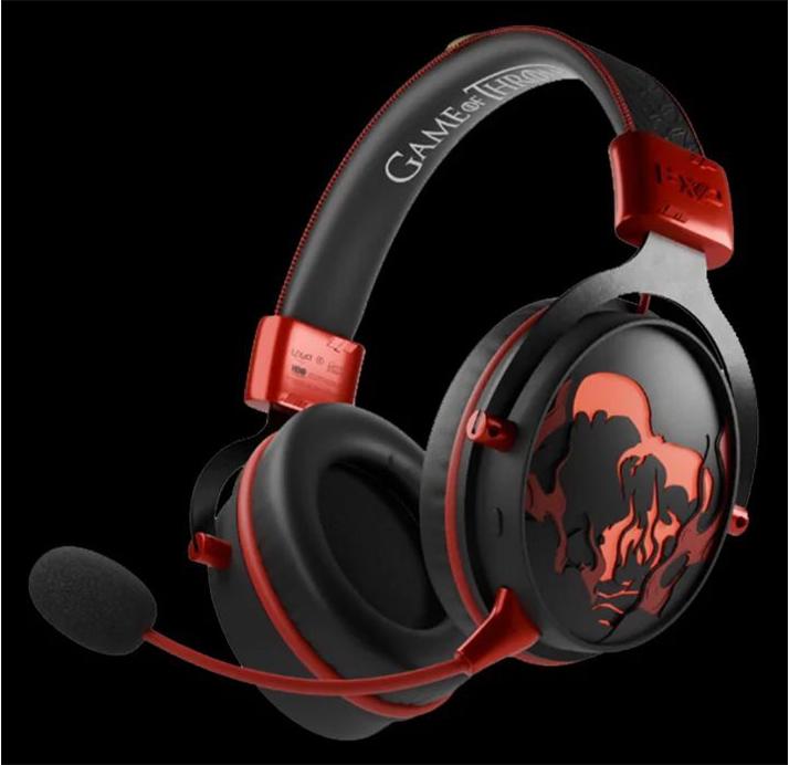 Lexip HBO Game of Thrones Dragon Gaming Headset Bluetooth Wired & Wireless Schwarz Rot (TSXLXHS0004)