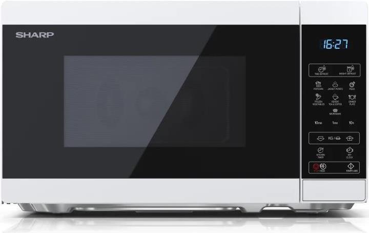 Sharp YC-MS02E-W Mikrowelle Arbeitsplatte Solo-Mikrowelle 20 l 800 W Schwarz - Weiß (YC-MS02E-W)