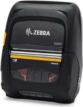 Zebra ZQ511, BT, 8 Punkte/mm (203dpi), Display Mobildrucker, Thermodirekt, 8 Punkte/mm (203dpi), Medienbreite (max): 80mm, Druckbreite (max.): 72mm, Rollendurchmesser (max.): 51mm, Geschwindigkeit (max.): 127mm/Sek., Bluetooth, LCD Display, Black Mark Sen