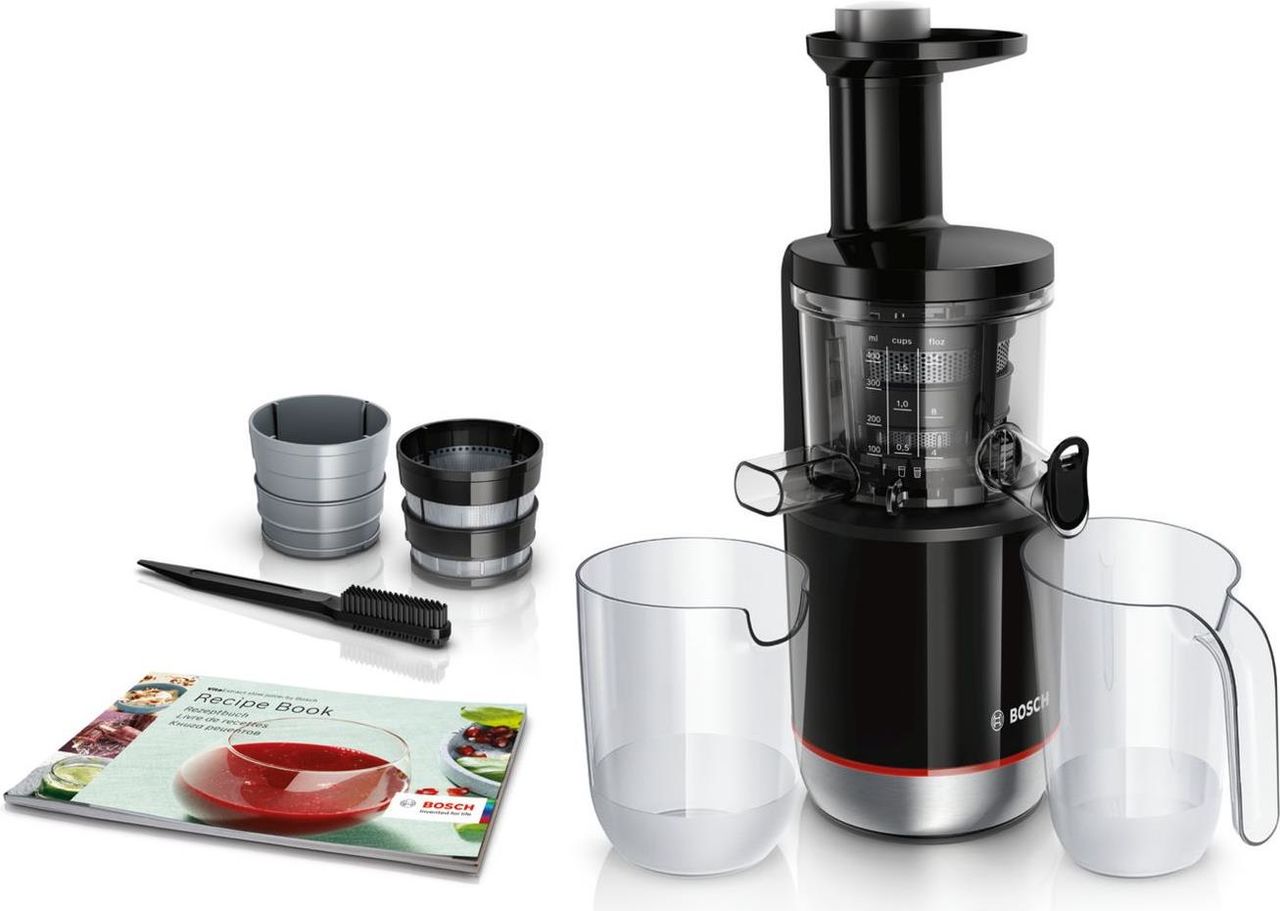 Bosch Haushalt Slow-Entsafter DE-MESM731M 150 W Schwarz, Silber (matt)