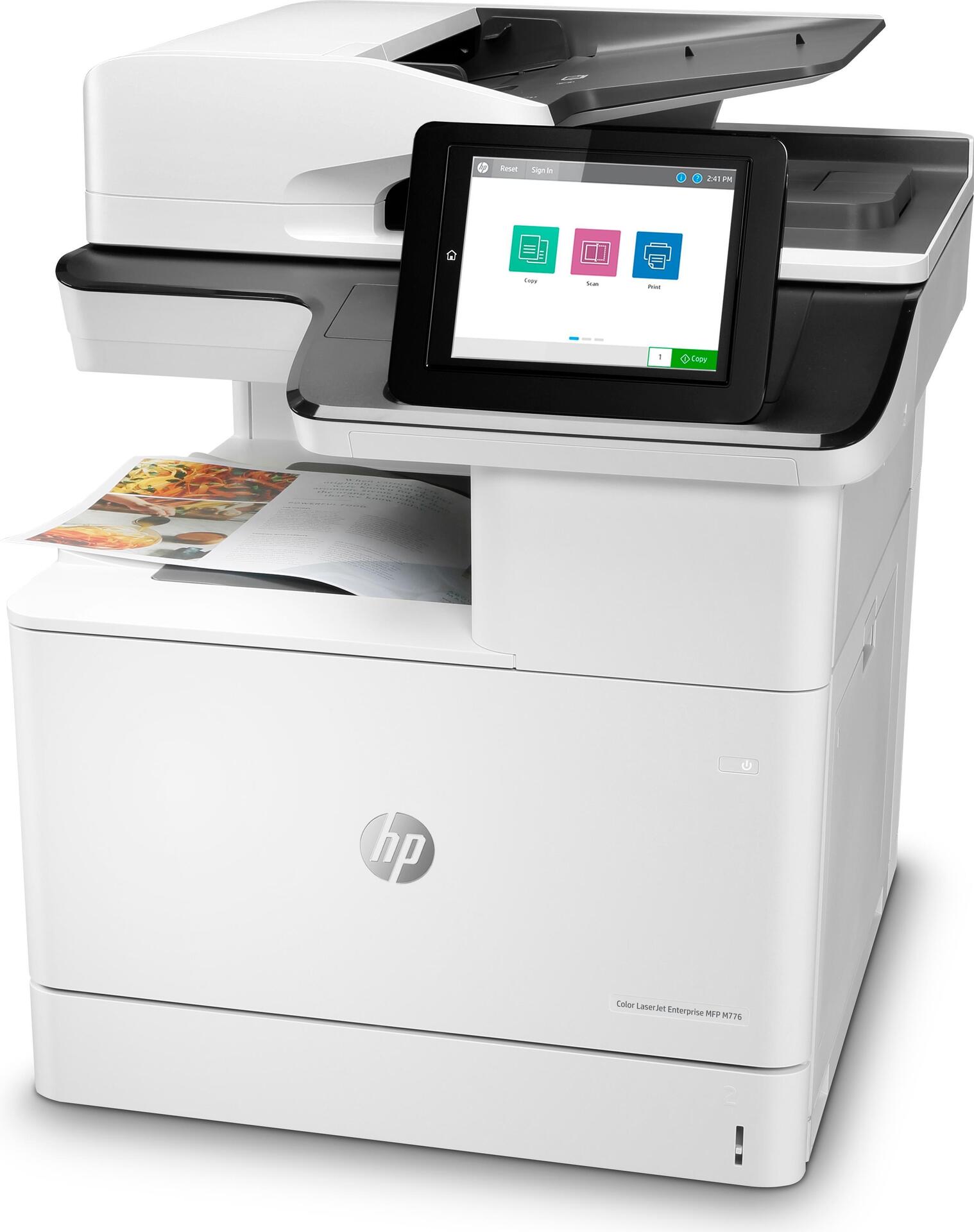 HP LaserJet Enterprise MFP M776dn - Multifunktionsdrucker - Farbe - Laser - 297 x 864 mm (Original) - A4/Legal (Medien) - bis zu 45 Seiten/Min. (Kopieren) - bis zu 45 Seiten/Min. (Drucken) - 650 Blatt - USB 2.0, Gigabit LAN, Wi-Fi(n), USB 2.0-Host